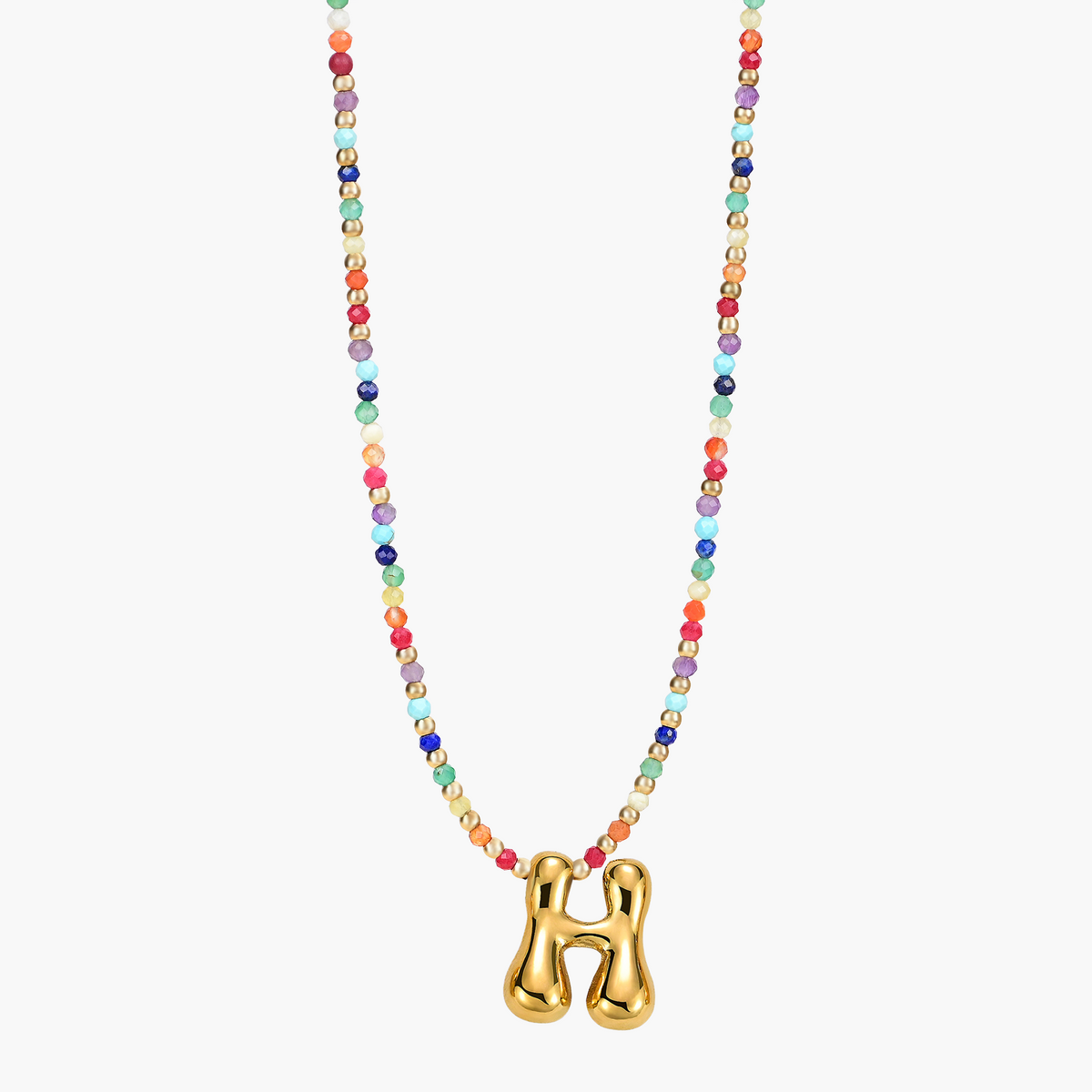 Rainbow Bubble Initial Ketting