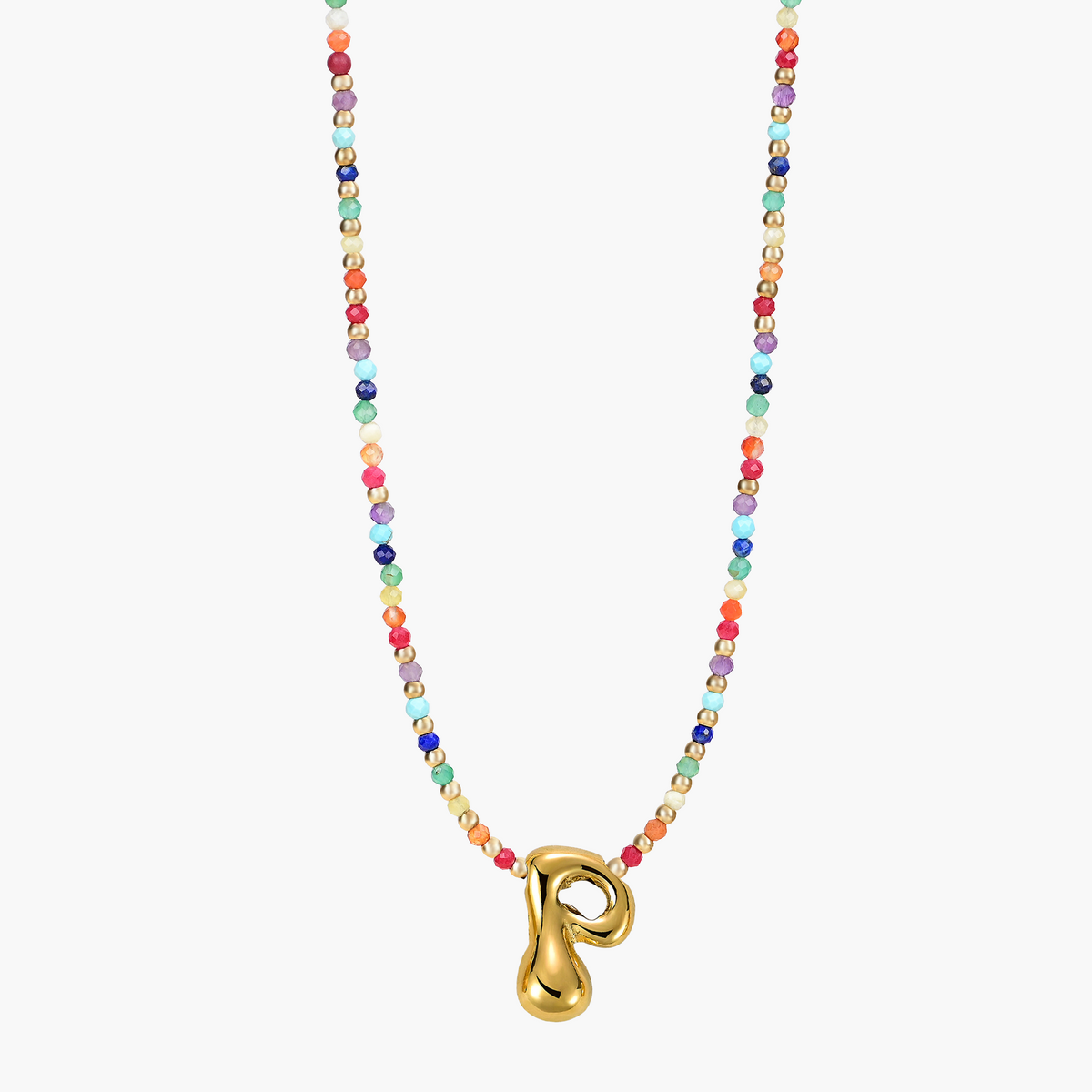 Rainbow Bubble Initial Ketting