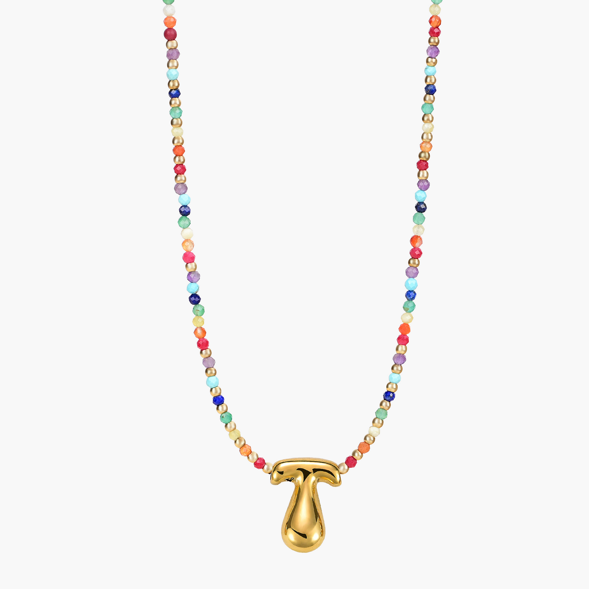 Rainbow Bubble Initial Ketting