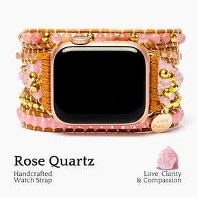 Gouden rozenkwarts Apple horlogebandje