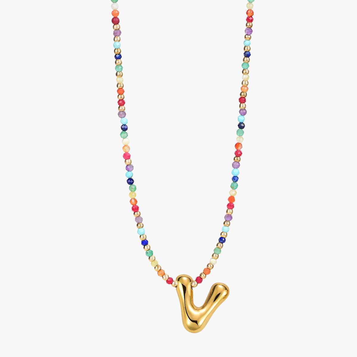 Rainbow Bubble Initial Ketting