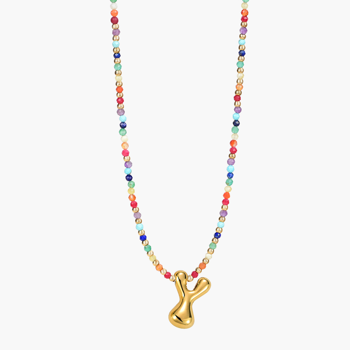 Rainbow Bubble Initial Ketting