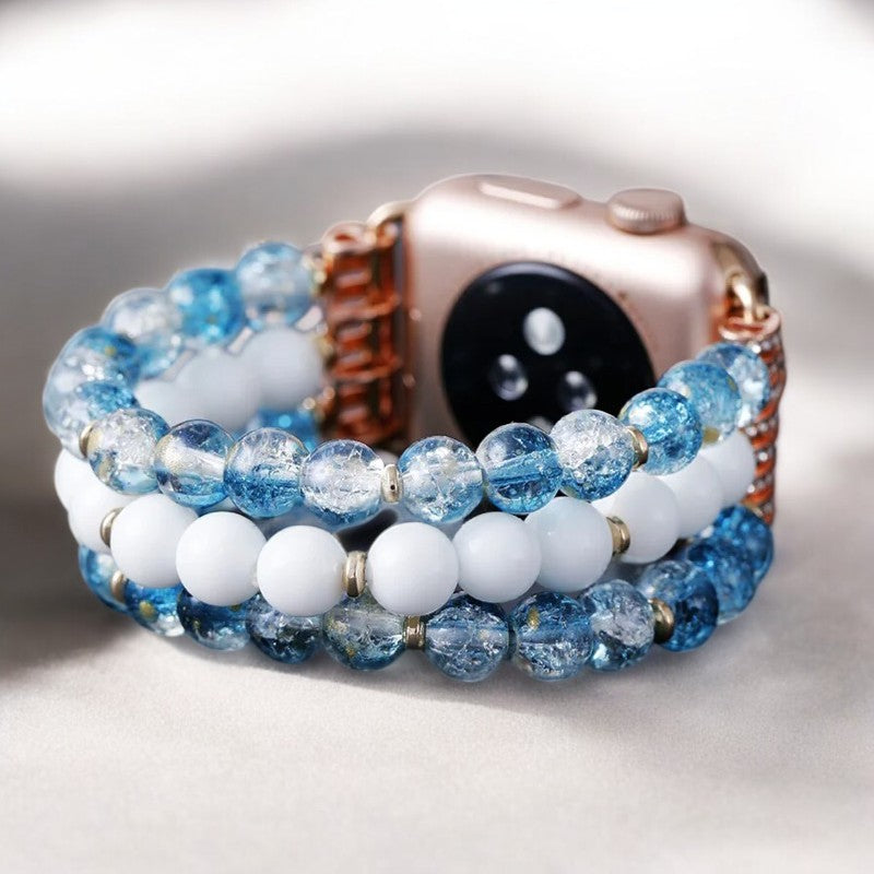 Stretch-Uhrenarmband „Crystal Jade Frost“