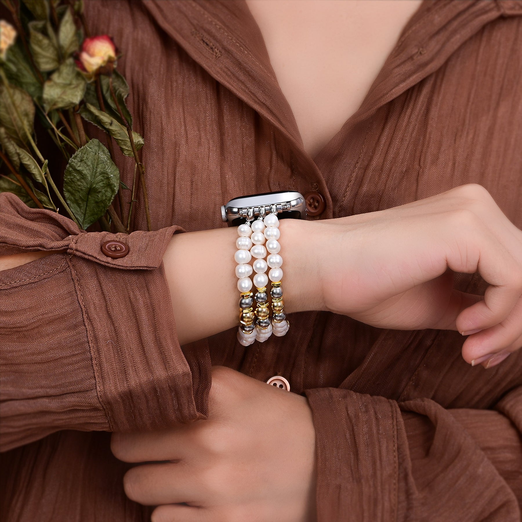 Majestic Moonlight Stretch Apple Watch Bandje