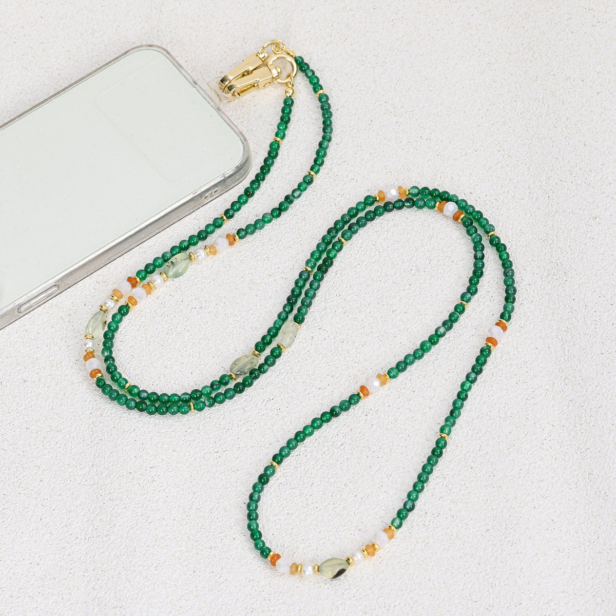 Green Agate Harmony Telefoonketting