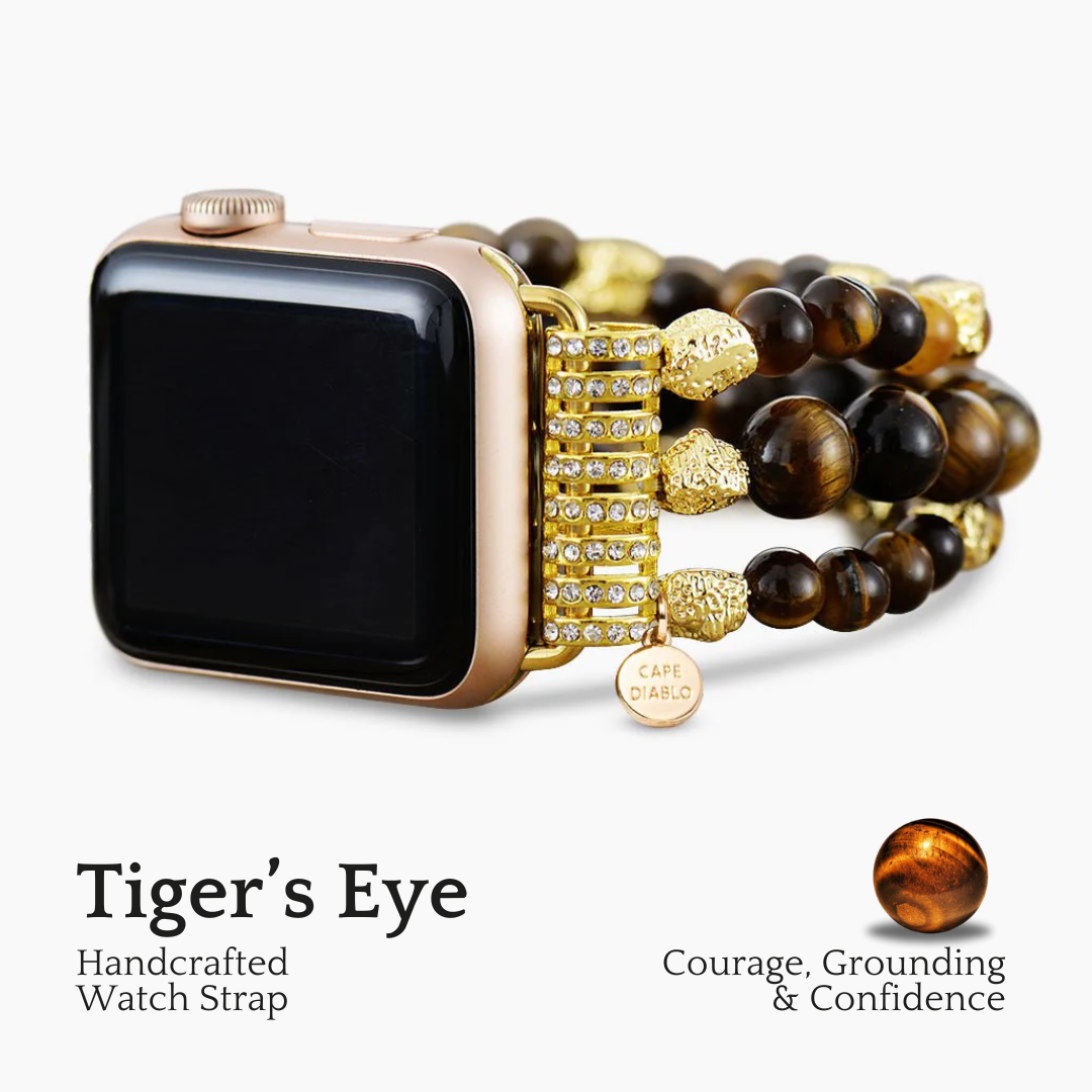 Tiger Eye Gleam Stretch Apple Watch Armband