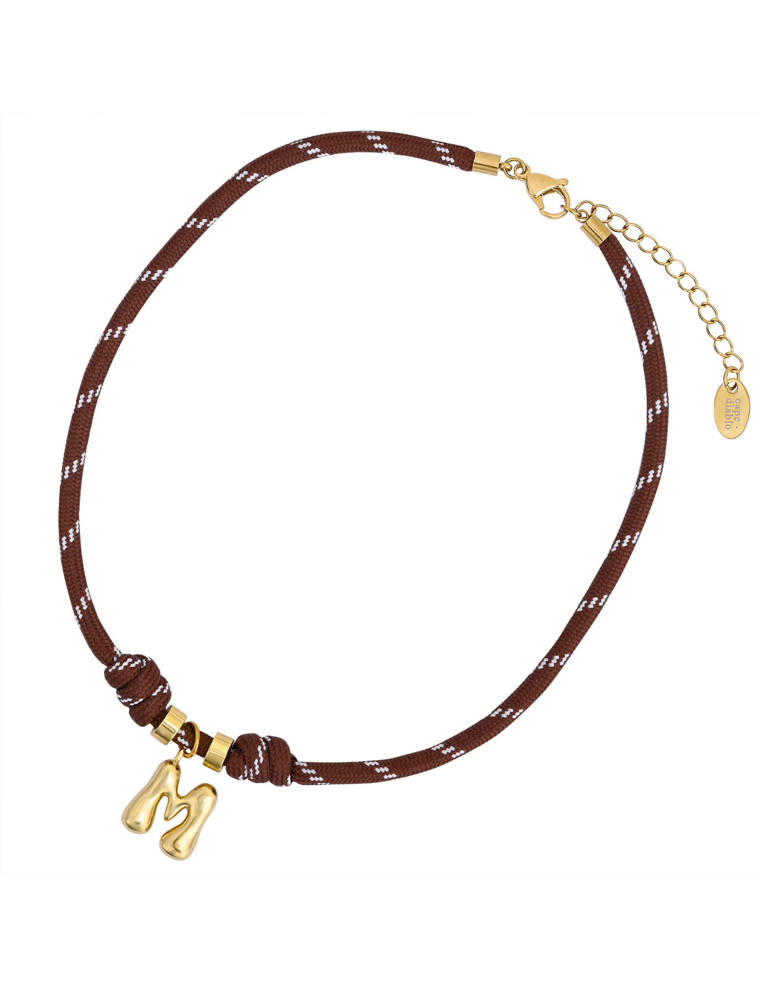 Gouden Bellenletter Touwketting