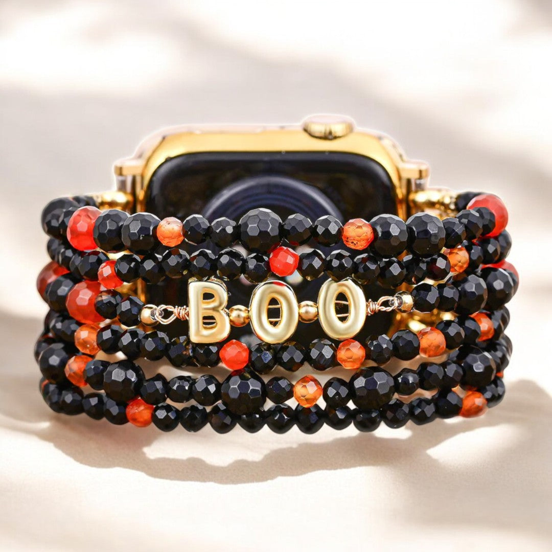 Halloween Pompoenveld Apple Watch Band