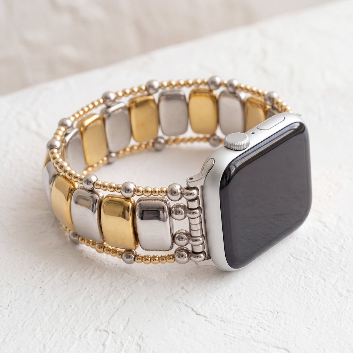 Elastische Apple Watch-band voor eeuwige gelukzaligheid
