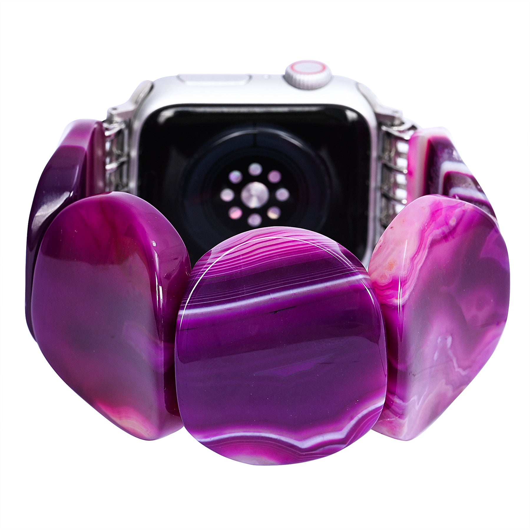 Mystic Plum Agaat Rekbare Apple Watch Band