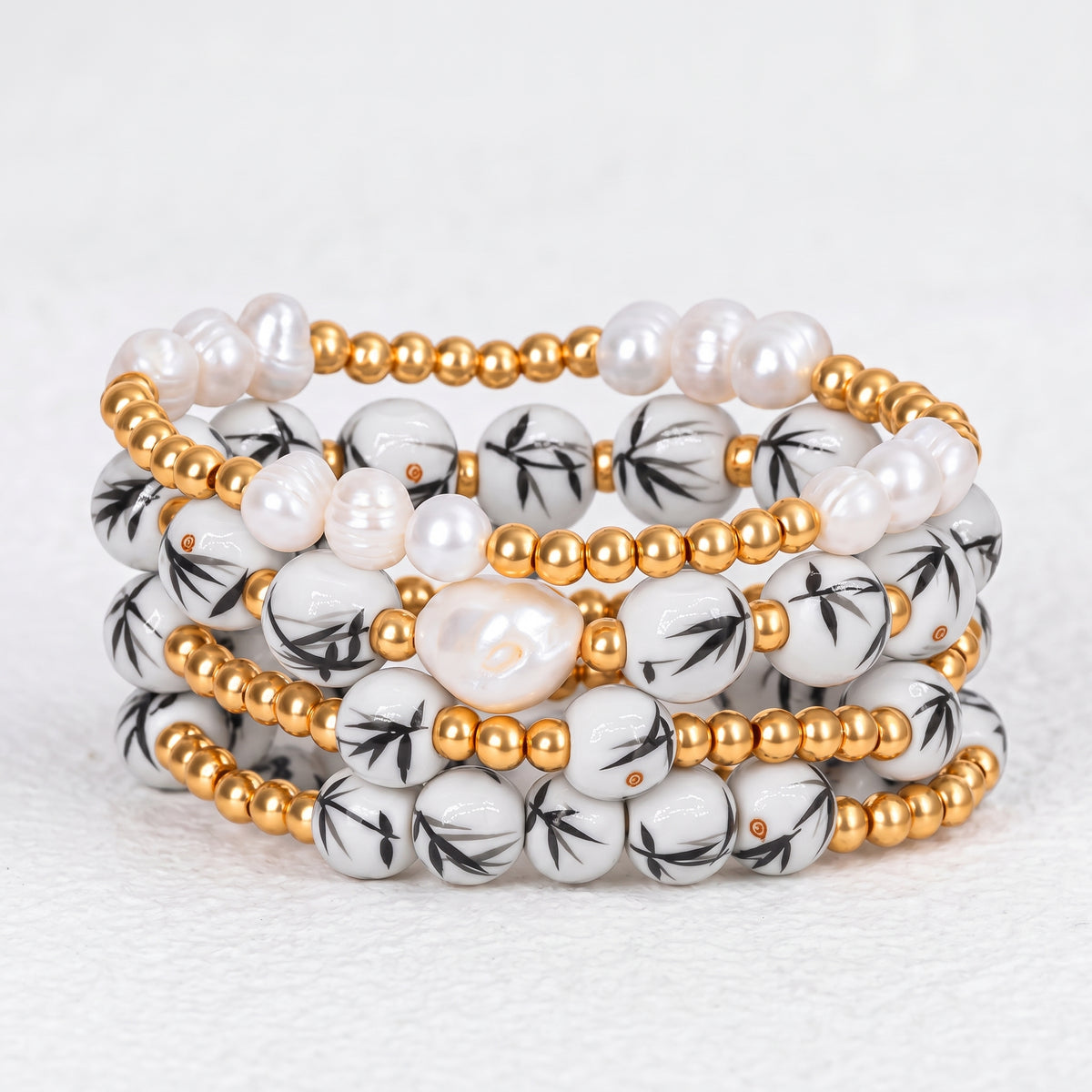 Ensemble de bracelets Porcelain Garden Bamboo Mist