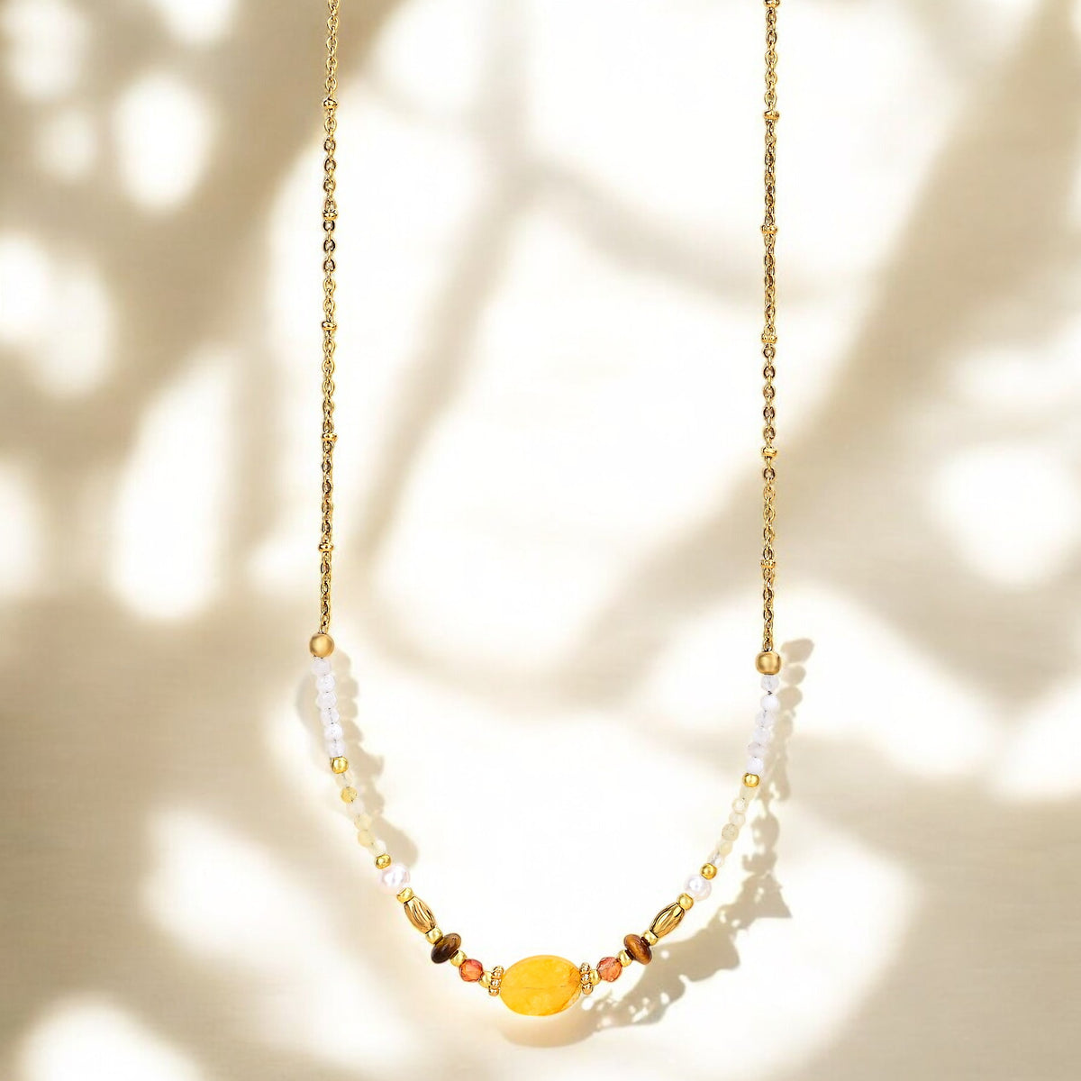 Mitternachts-Achat-Lotus-Armband