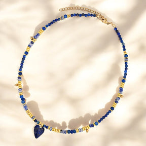 Lapis Love Charm Ketting