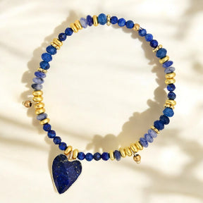 Lapis Love Charm Armband