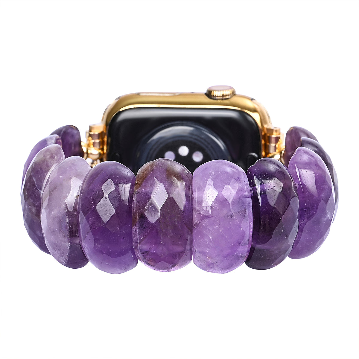 Healing Amethist Beschermende Rekbare Apple Watch Band