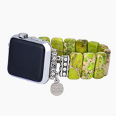 Limoen Tibetaanse Jaspis Stretch Apple Watch Band