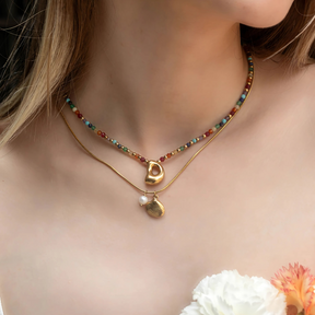 Gouden Schelp Parel Ketting