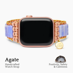 Apple Watch-bandje van pruimenagaat