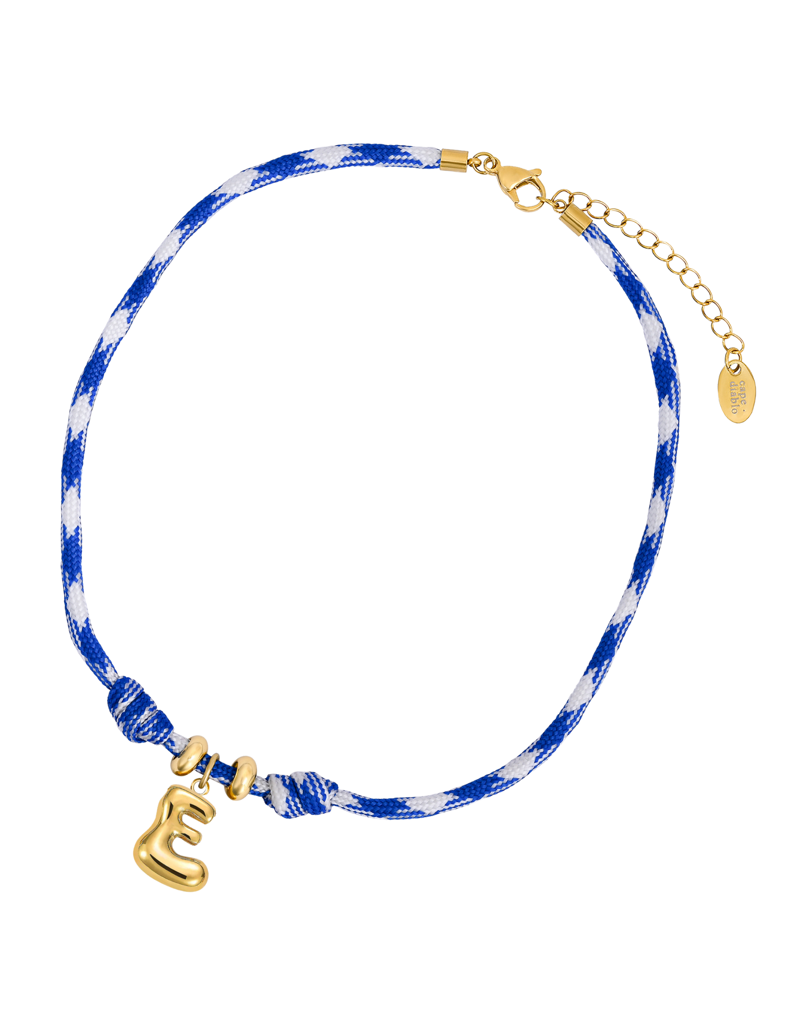 Gouden Bellenletter Touwketting