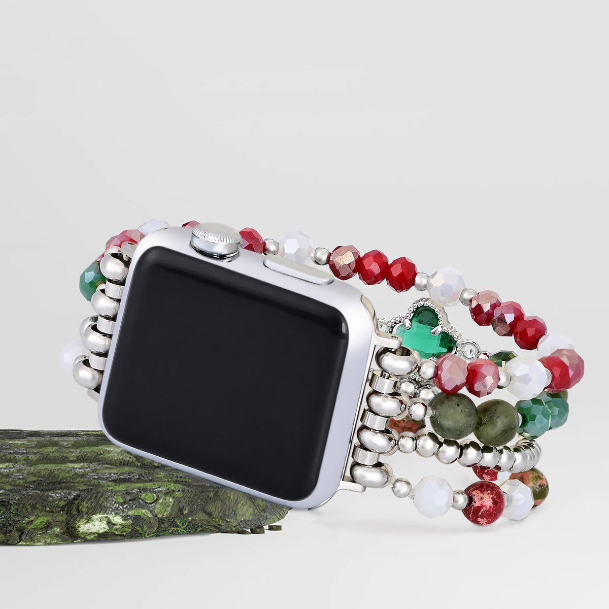 Fröhliches Filigran-Stretch-Apple Watch-Armband