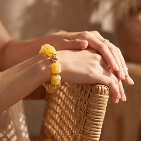 Chunkiges Armband „Sonnenhonig“
