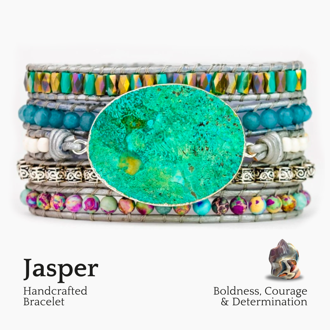 Ocean Jaspis-Schutz-Wrap-Armband