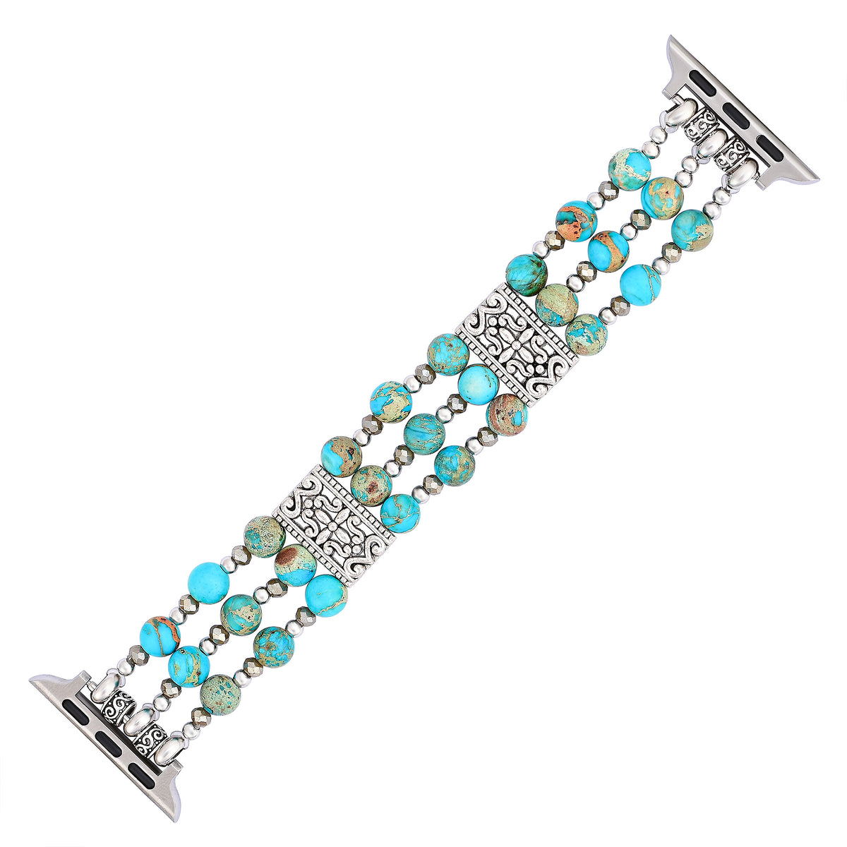 Ambachtelijke Turquoise Spirit Stretch Apple Watch-band