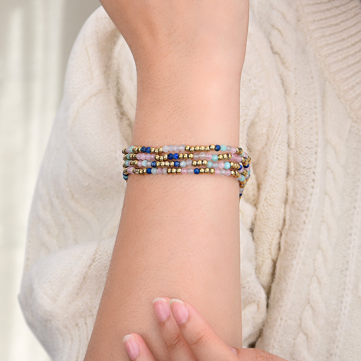 Amazoniet liefde bescherming armband