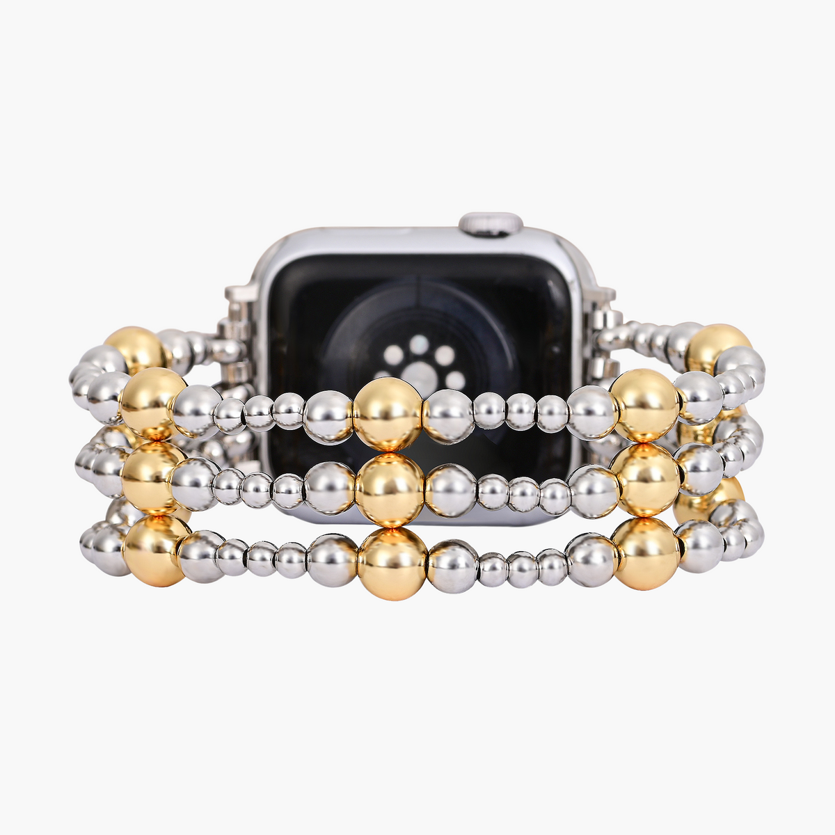 Zilveren Ember Stretch Apple Watch-band