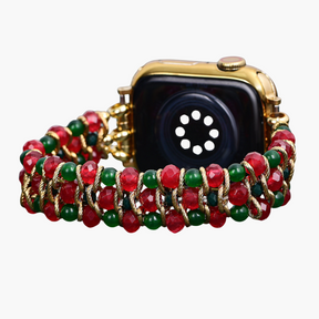 Bracelet extensible Apple Watch avec charme de Noël