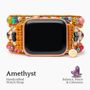 Heilendes Amethyst-Schutz-Apple-Uhrenarmband