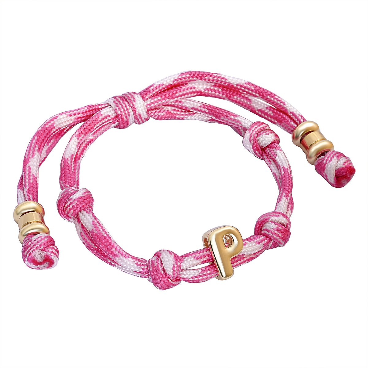 Bracelets à nœud avec initiale