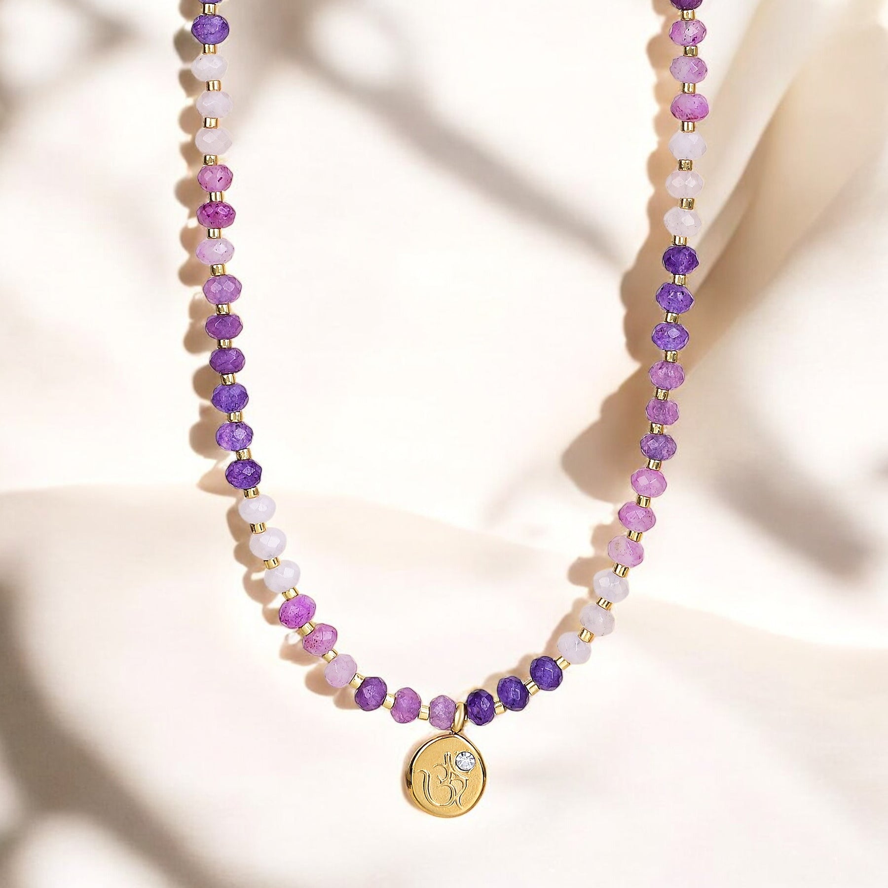 Lavendel Bliss Jade Ketting