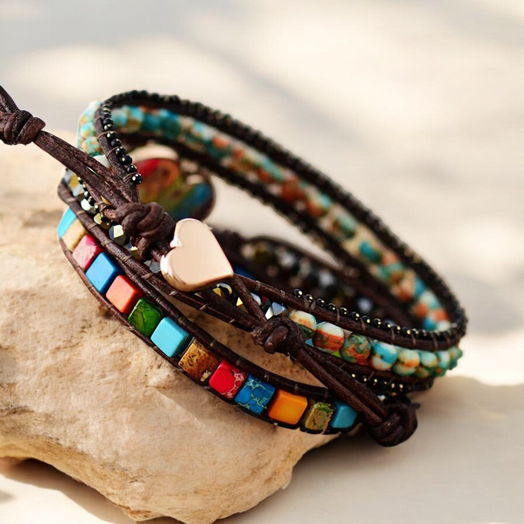 Chakra Mondlicht Schutz Wickelarmband