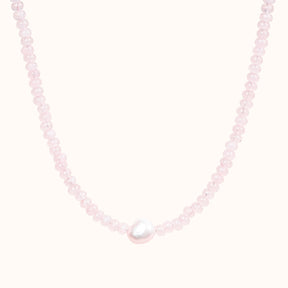 Collier Perle Éclat Rose