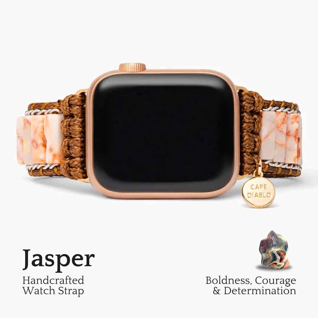 Apple Watch Armband aus zartem Imperial Jaspis