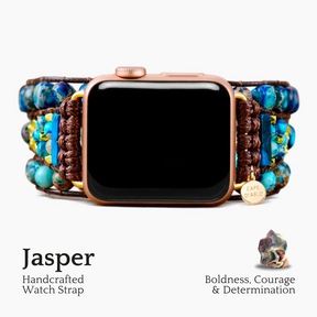 Sierlijke Blauwe Jasper Apple Watch Band