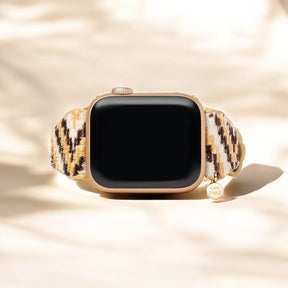 Ebbenhouten Escalade Leren Apple Watch Band