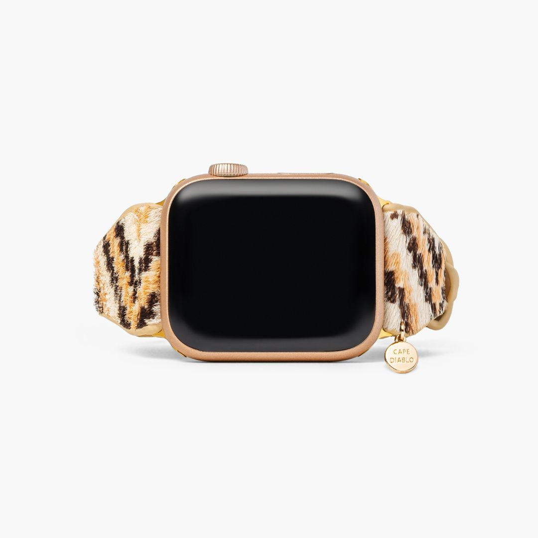 Bracelet Apple Watch en cuir Escalade ébène