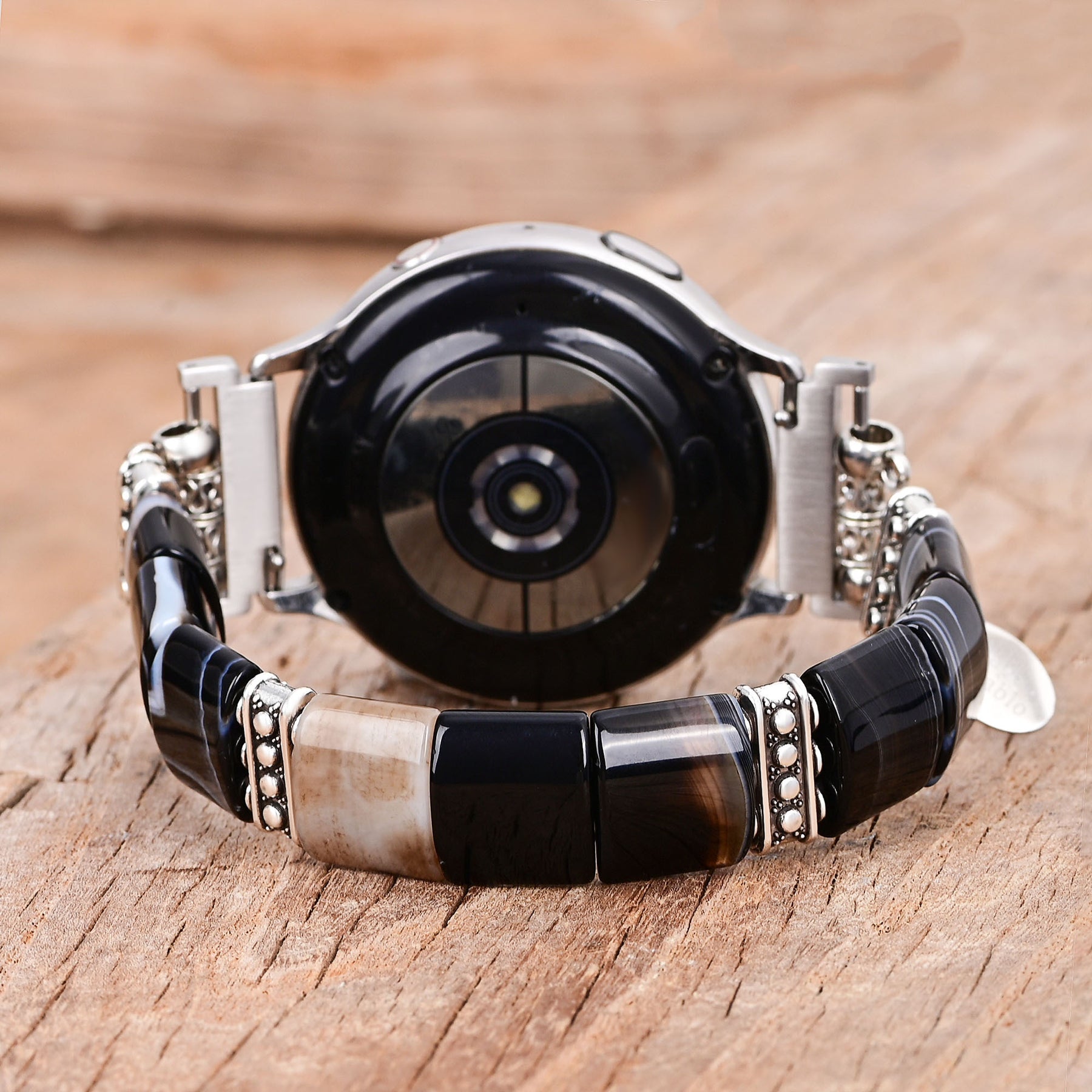 Bracelet extensible Bohemian Noir pour Apple Watch