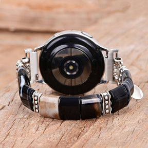 Bracelet extensible Bohemian Noir pour Apple Watch
