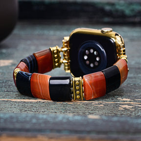 Haunted Stripes Halloween Apple Watch Bandje