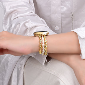 Bracelet extensible Golden Pearl pour Apple Watch