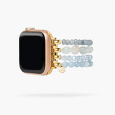 Bracelet Apple Watch Sérénité en jade aigue-marine