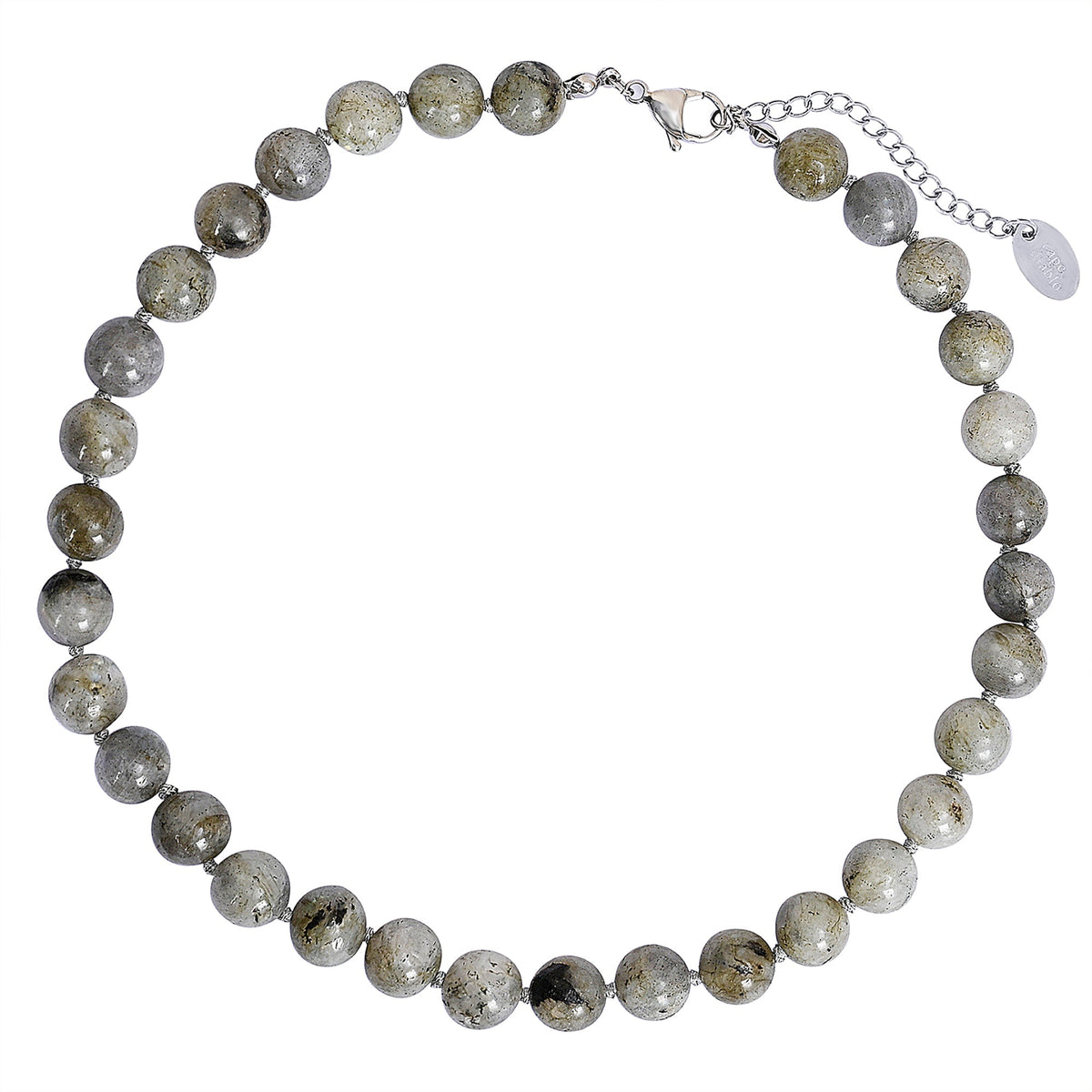Collier ras-du-cou en labradorite mystique