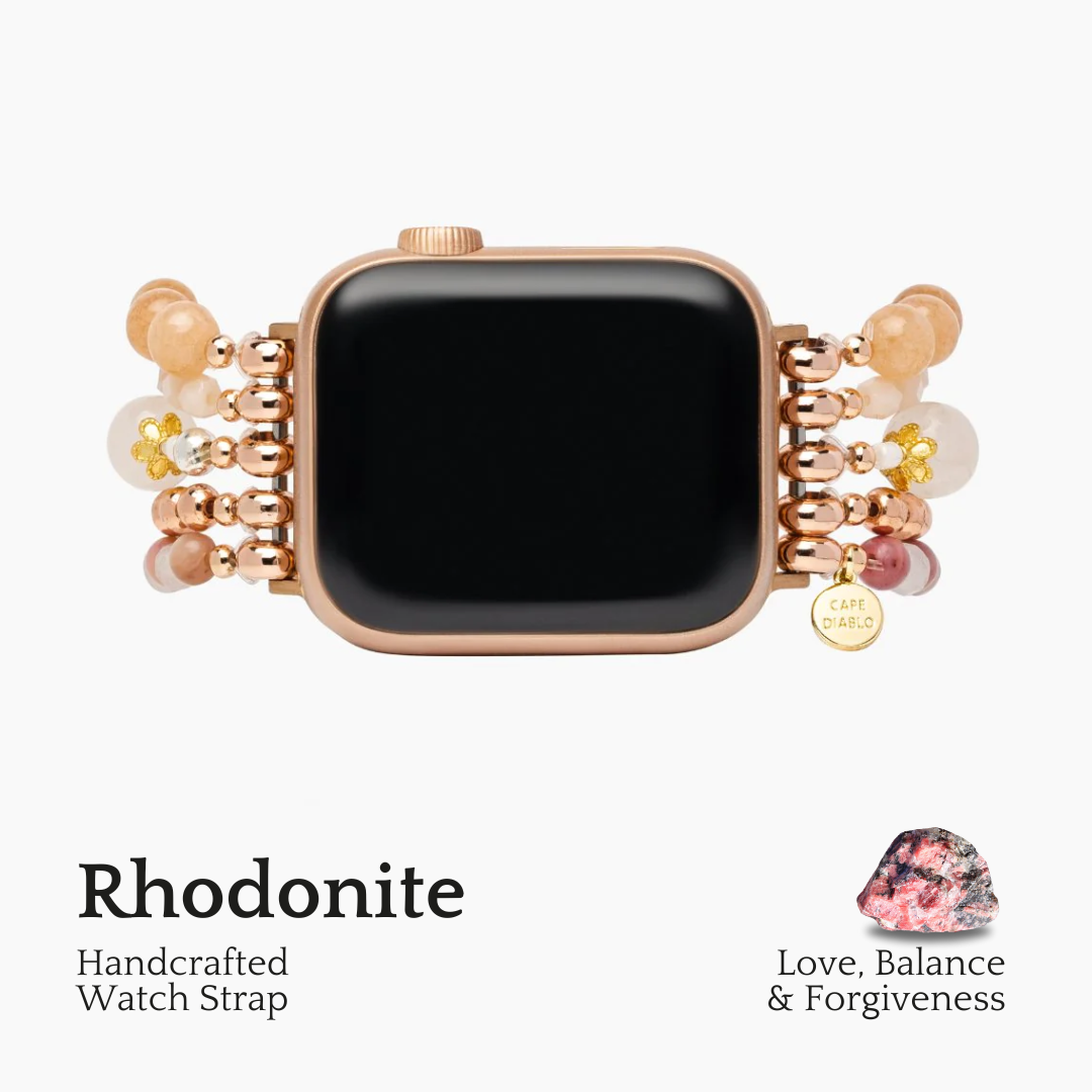 Bordeauxroze Stretch Apple Watch Bandje