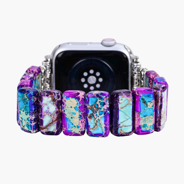 Majestueuze Tibetaanse Jasper Stretch Apple Watch -band