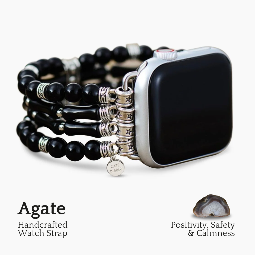 Moonlight Agate Stretch Apple Watch-bandje