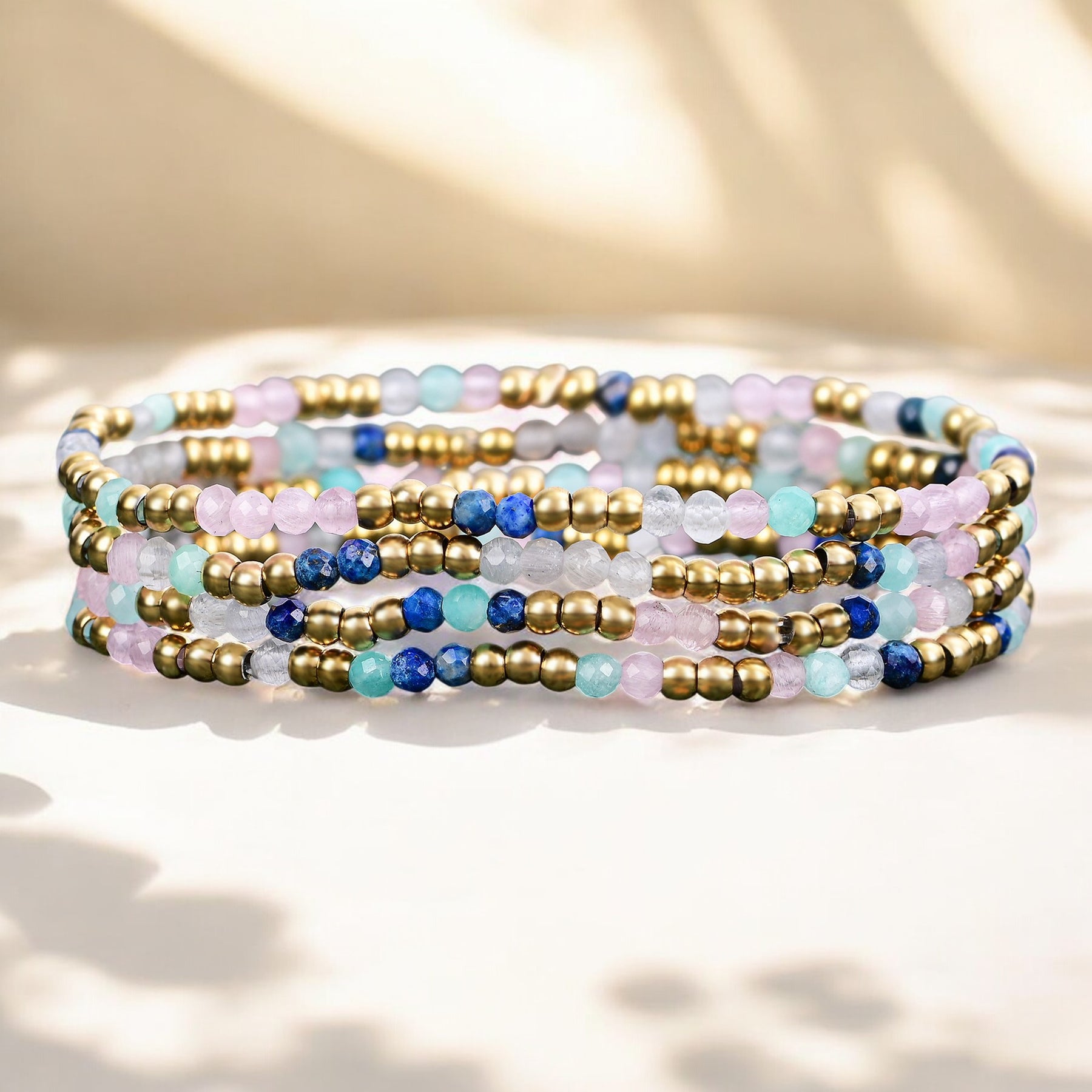 Juwel Lapis Amazonit Armband Set