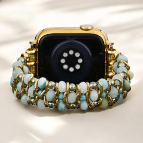 Bracelet tressé Apple Watch en amazonite Dream